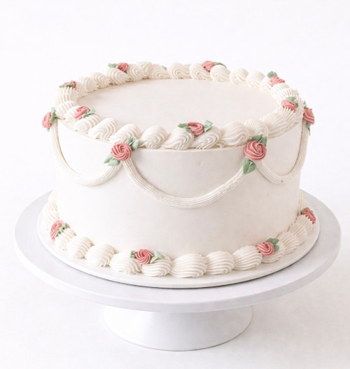 Mini Rosette Vintage Cake - 8in