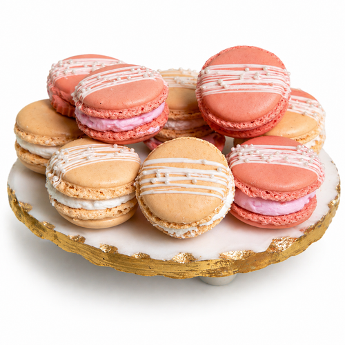 Shavuos Cheesecake Butterfly French Macarons-15 per 9x13