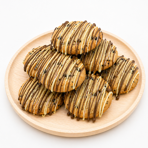 CHOLOV YISROEL DAIRY- Chocolate Chip Drizzle Cookies-12 Per Tray