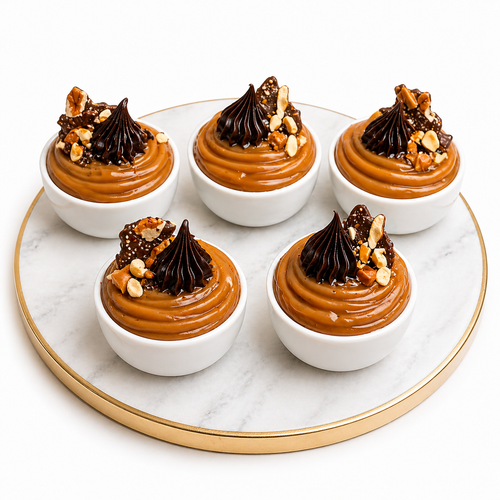 Cholov Yisroel Caramel Bark Cheesecake Ramekins-  9 per Box