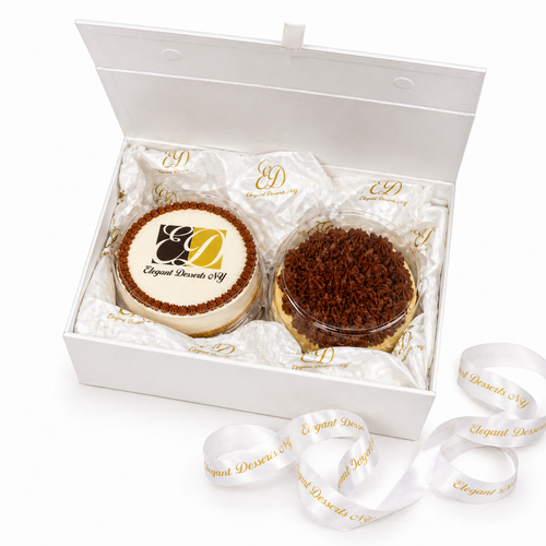 CHOLOV YISROEL DAIRY- 6"  Custom Logo Cheesecakes 2 Per Gift
