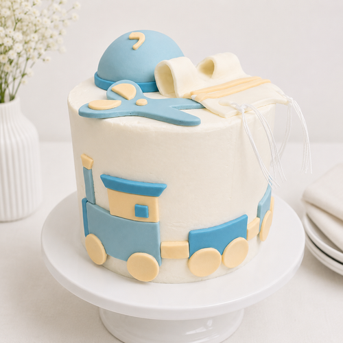 Custom Train Theme Upshernish Cake-Local Pickup Only