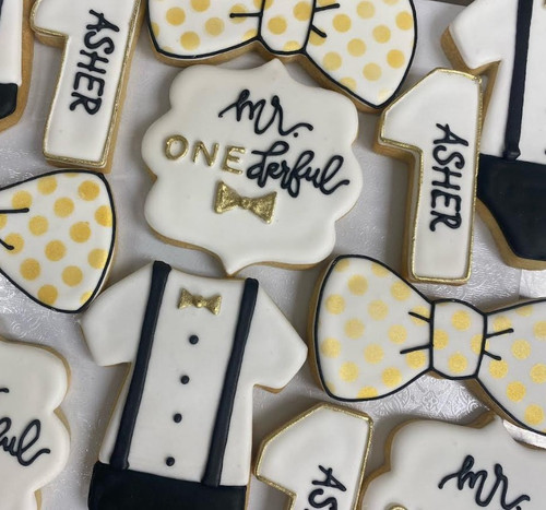 Mr. ONEderful Cookies-12 per 9x13 Gift Platter