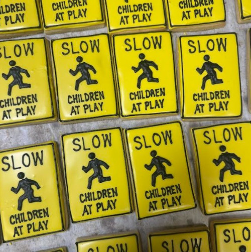 Road Sign Cookies-12 per 9x13 Gift Platter