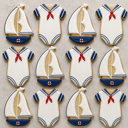 Baby Sailor Cookies-12 per 9x13 Gift Platter