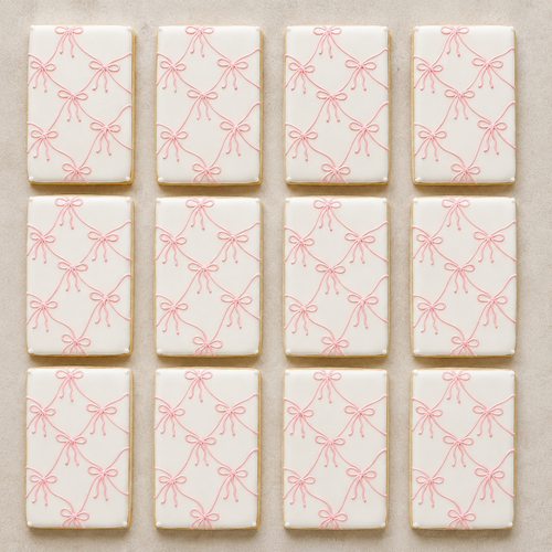 Pink Ribbon Cookies-12 per 9x13 Gift Platter