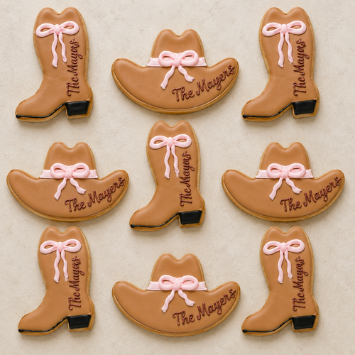 Western Chic Cookies-12 per 9x13 Gift Platter