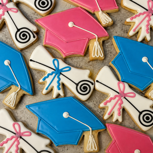 Grad Day Cookies-12 per 9x13 Gift Platter