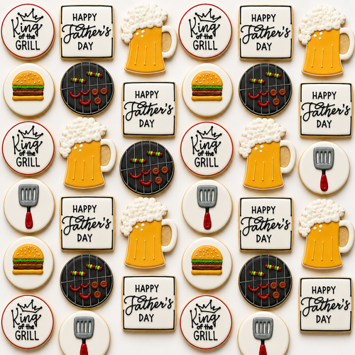 King of the Grill Cookies-12 per 9x13 Gift Platter
