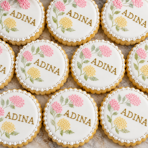 Pastel Petal Cookies-12 per 9x13 Gift Platter