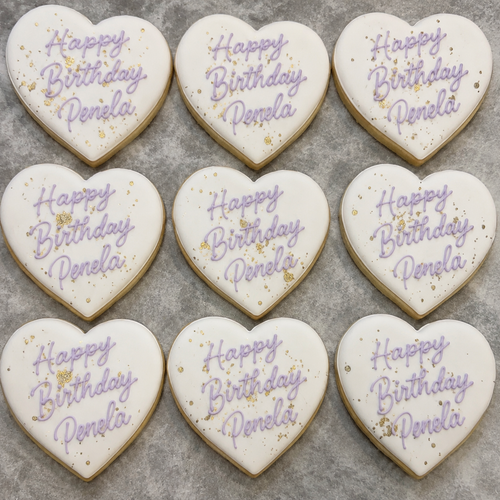 Lavender Wishes Cookies-12 per 9x13 Gift Platter