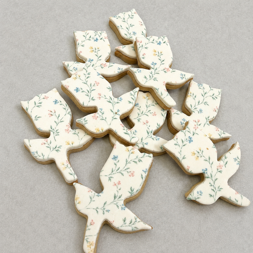 Floral Fondant Tulip Cookies-12 per 9x13 Gift Platter