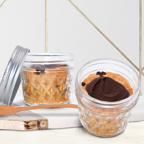 KOSHER FOR PASSOVER (NON-GEBRUCHTS) Chocolate Chip Souffle Mason Jars- 12 Per 9x13