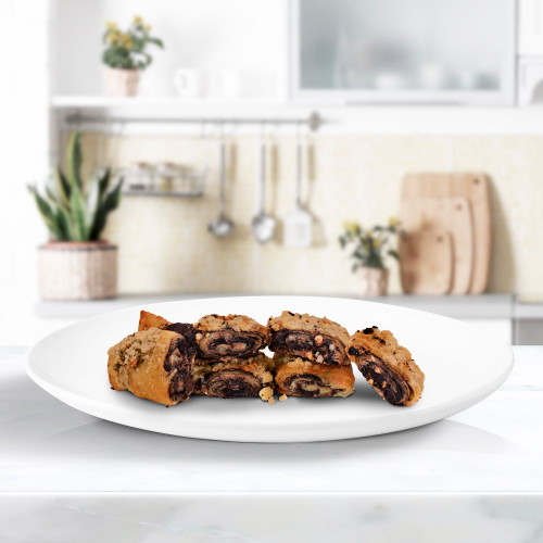 Gourmet Chocolate Hazelnut Rugelach - New! 2.5 Lb per 9x13