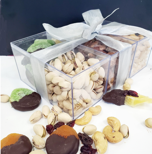 Chocolate Dipped Dried Fruit and Nuts Gift Box Elegant Desserts NY