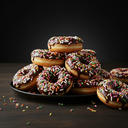 KOSHER FOR PASSOVER (NON-GEBRUCHTS) NEW! Assorted Decorated Donuts-20 Per 9x13