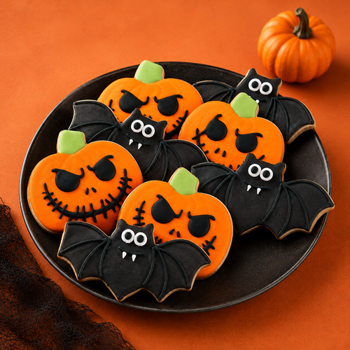 Halloween Icing Cookies - 12 per 9x13 Gift Platter