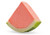 Watermelon Puree Sorbet Wedge, made from real fruit, served in its original shell! 