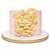 Strawberry Cream Fondant Flowers Cake