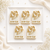Shavuos Modern Floral Hebrew Icing Cookies - 12 per 9x13 Gift Platter