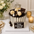 8" Black and White Birthday Cake