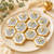 Rosh Hashana Black and Gold Hexagon Sugar Cookies- 12 Per Tray