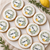 Fluted Round Chag Sameach Sugar Cookies-12 per 9x13