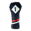 Ram Golf Vintage PU Leather Headcovers Set, Black, Driver, Wood, Hybrid (1,3,x)