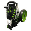 Caddymatic Golf 360° SwivelEase 3 Wheel Folding Golf Trolley White/Green