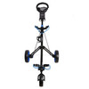 Caddymatic Golf Pro Lite 3 Wheel Golf Trolley Black/Blue