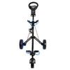 Caddymatic Golf Pro Lite 3 Wheel Golf Trolley Black/Blue