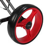 Caddymatic Golf X-TREME 3 Wheel Push/Pull Golf Trolley with Seat Black/Red