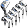 Prosimmon Golf V7 Iron Set (Steel Shafts) + Hybrid (Graphite), Mens Left Hand