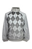 Ashworth Mens Argyll Half Zip Sweater