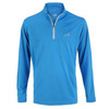 Woodworm 1/4 Zip Golf Pullover - Sky Blue / Silver