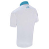 Woodworm Solid Tech Golf Polo Shirts - White/Blue