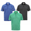 Woodworm Pro Pencil Striped Mens Golf Polo Shirts 3 Pack