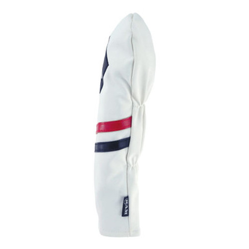 Ram Golf Premium Vintage Style PU Leather Headcovers Retro White 3 Wood