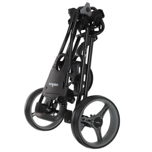 Caddymatic Golf Continental 3 Wheel Folding Golf Push/Pull Trolley Black Caddymatic Golf Continental 3 Wheel Folding Golf Push/Pull Trolley Black