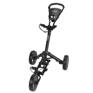 Caddymatic Golf X-Lite One-Click Folding Pull/Push Golf Trolley Black