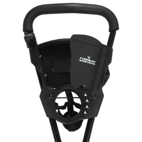 Caddymatic Golf Continental 3 Wheel Folding Golf Push/Pull Trolley Black/Red Caddymatic Golf Continental 3 Wheel Folding Golf Push/Pull Trolley Black/Red