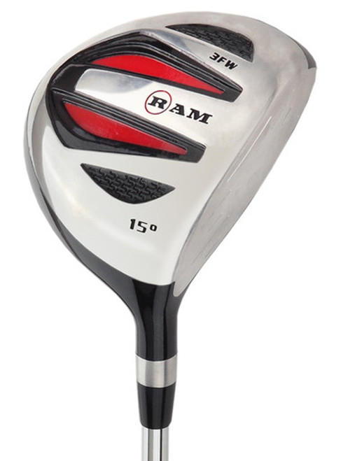 Ram Golf SGS -1 Inch Fairway Wood - Mens Right Hand - w/ Headcover - Steel Shaft