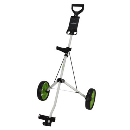 Caddymatic i-Trac 2 Wheel Folding Golf Pull Push Trolley White/Green Caddymatic i-Trac 2 Wheel Folding Golf Pull Push Trolley White/Green