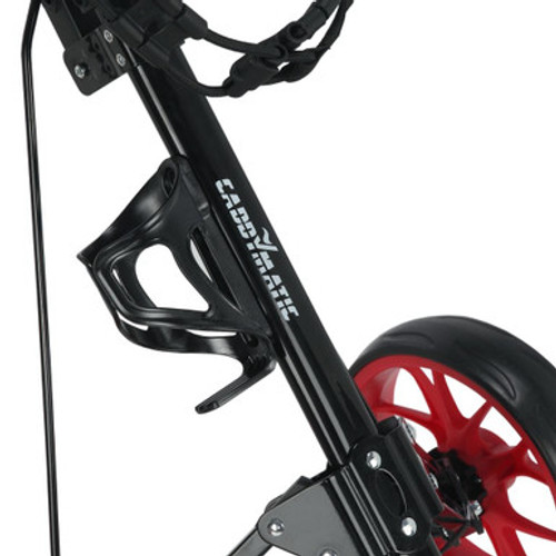 Caddymatic Golf Pro Lite 3 Wheel Golf Trolley Black/Red Caddymatic Golf Pro Lite 3 Wheel Golf Trolley Black/Red