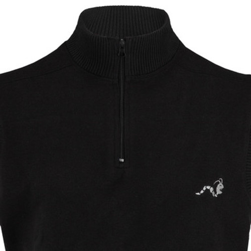 Woodworm Sleeveless Sweater Vest with Zip