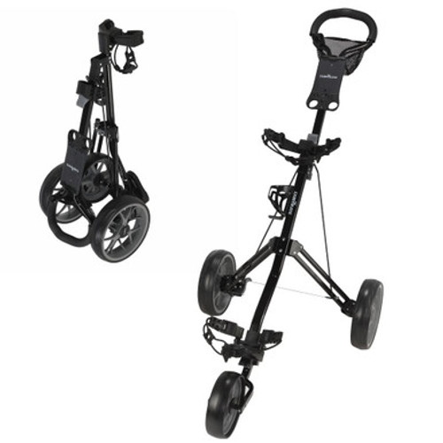 Caddymatic Golf Pro Lite 3 Wheel Golf Trolley Black