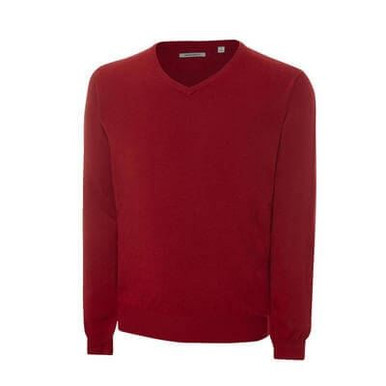 Ashworth Mens V-Neck Merino Wool Sweater