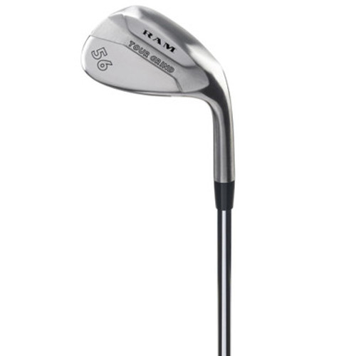 Ram Golf Tour Grind Milled Face Golf Wedge Set, Chrome, Mens Left Hand Ram Golf Tour Grind Milled Face Golf Wedge Set, Chrome, Mens Left Hand