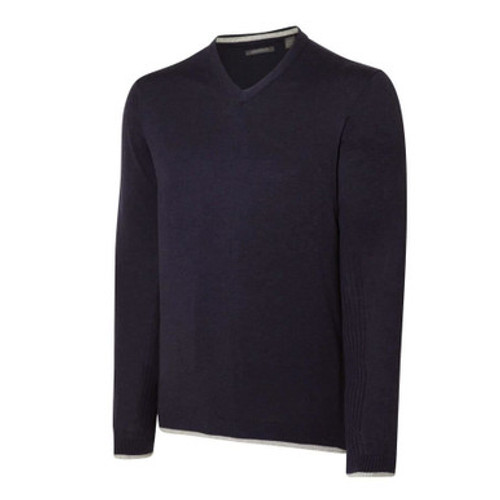 Ashworth Mens Melange Pima V-Neck Sweater