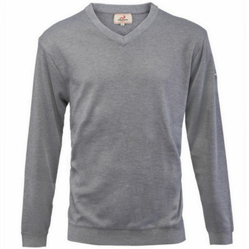 Woodworm Golf Long Sleeve Solid Sweater - Grey